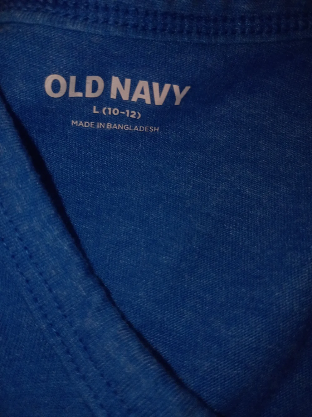 Old Navy Blue Tank Top with Navy Shark Pocket